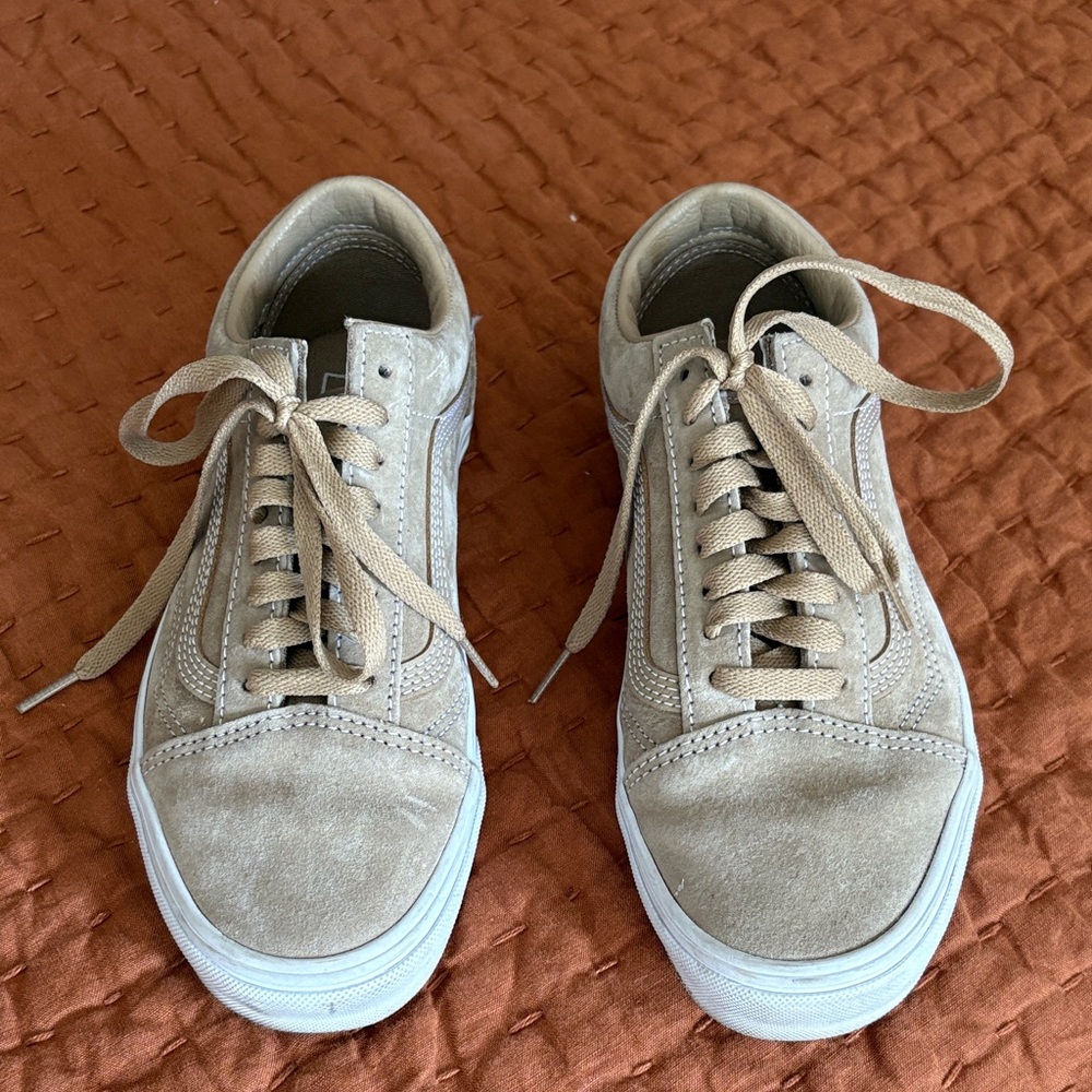 Vans Tan Suede Sneakers